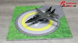  Diorama airport mô hình bãi đỗ máy bay trực thăng 30x30cm DR027 