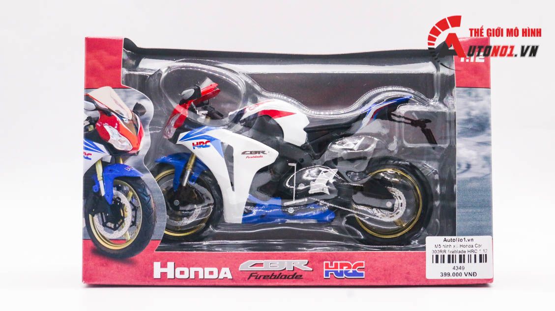  Mô hình xe Honda Cbr 1000RR fireblade HRC 1:12 Joycity/Automaxx 4349 HOT 