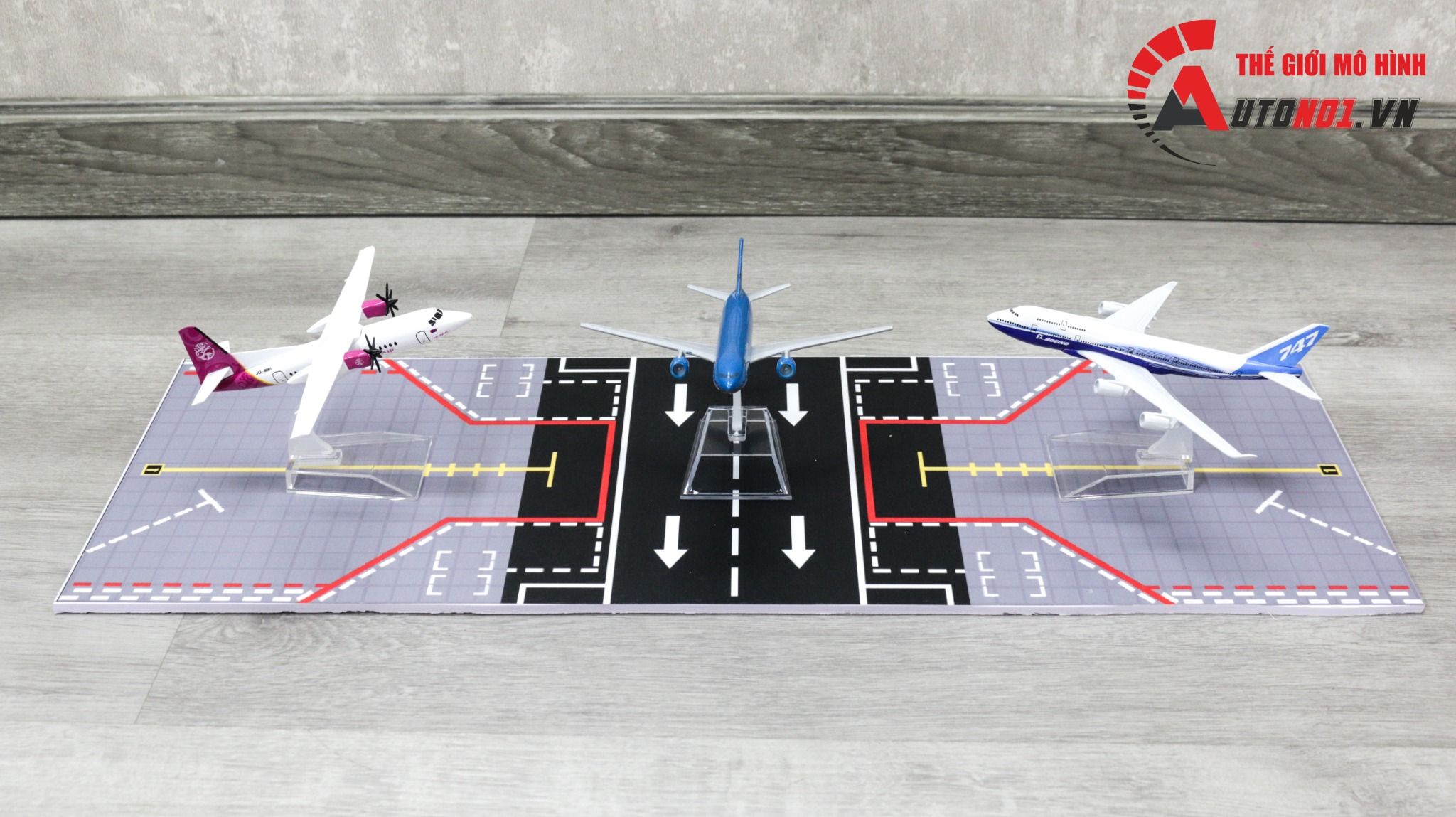  Diorama airport mô hình đường băng bãi đáp cho máy bay 16cm DR026 