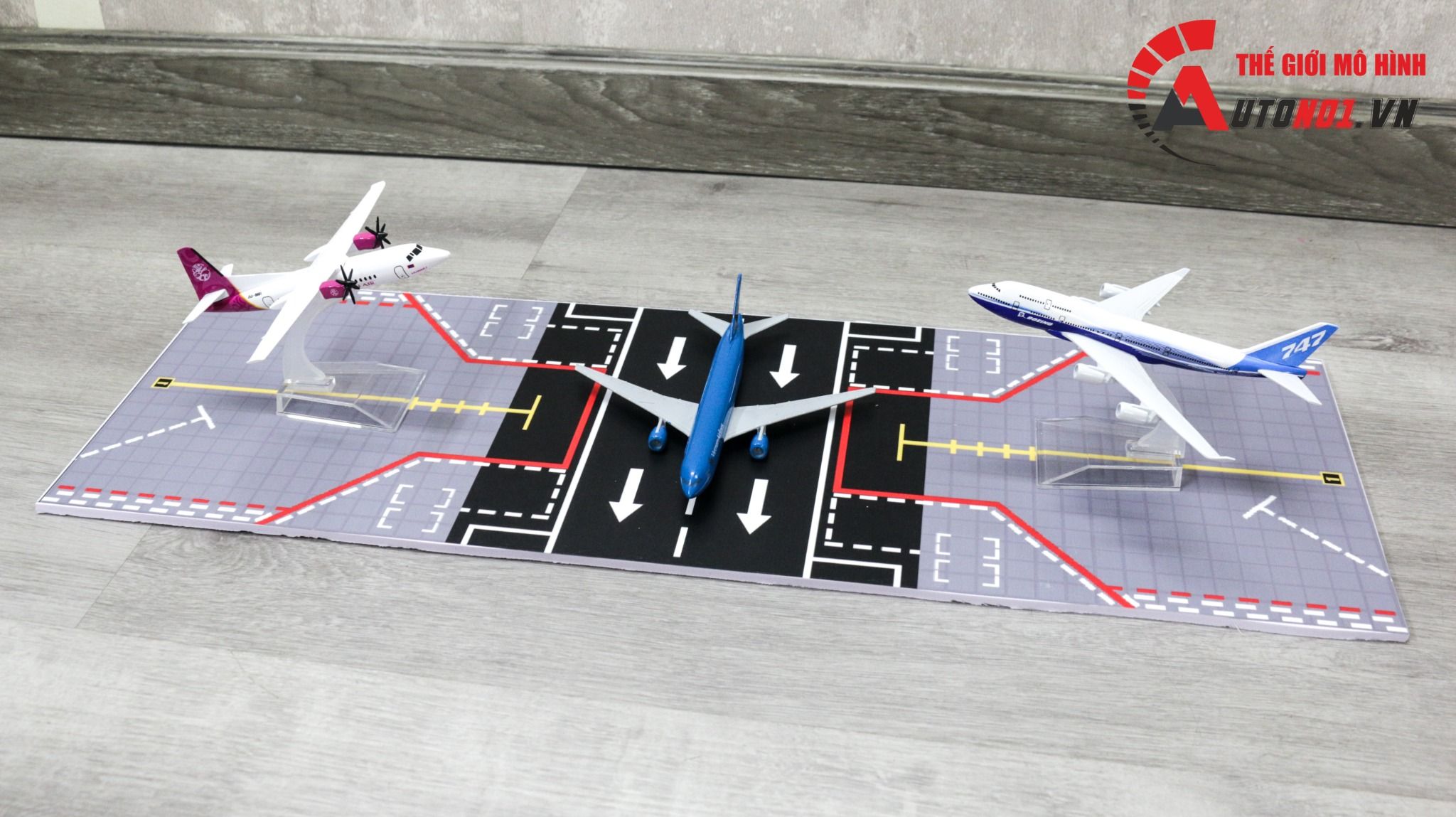 Diorama airport mô hình đường băng bãi đáp cho máy bay 16cm DR026