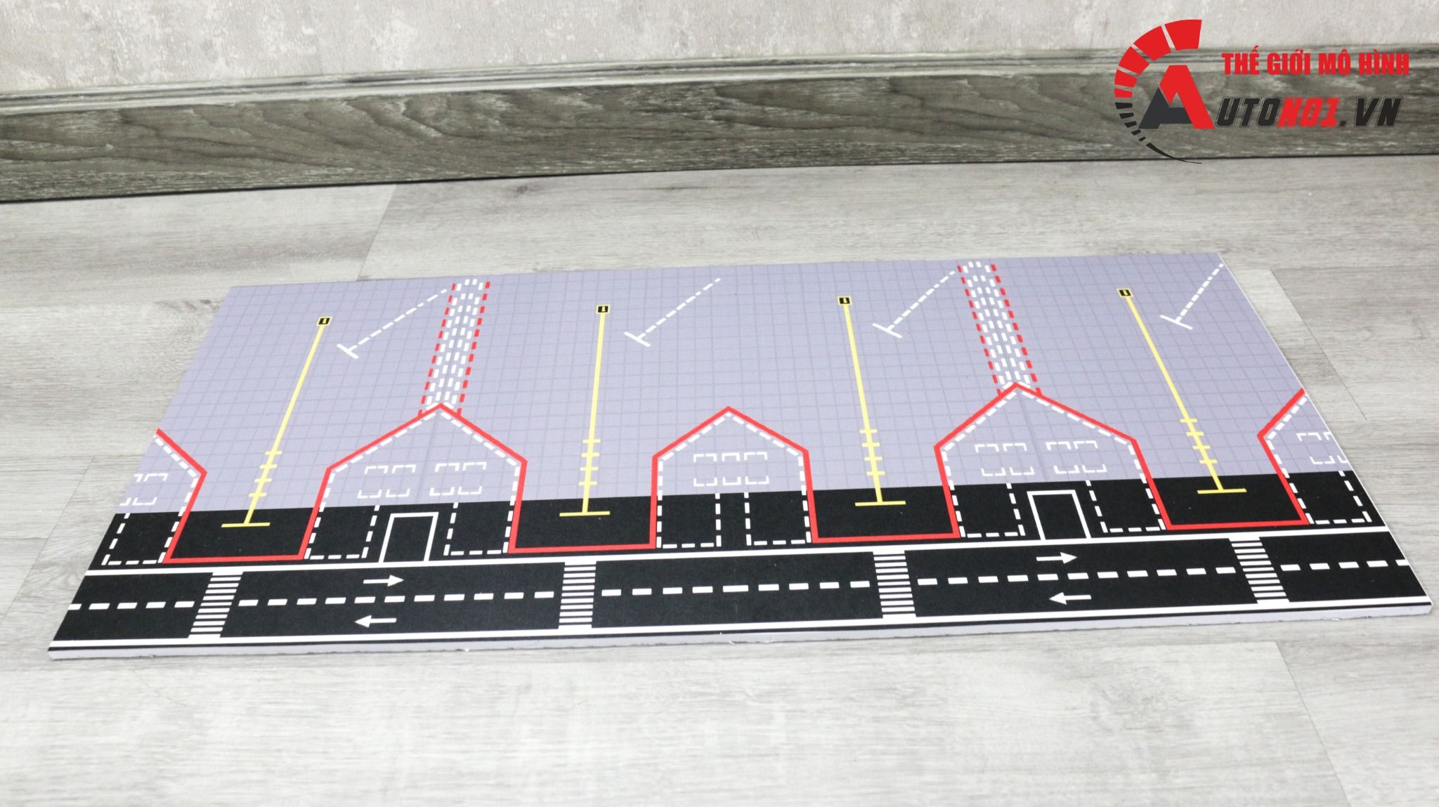 Diorama airport mô hình đường băng bãi đáp cho máy bay 16cm DR026