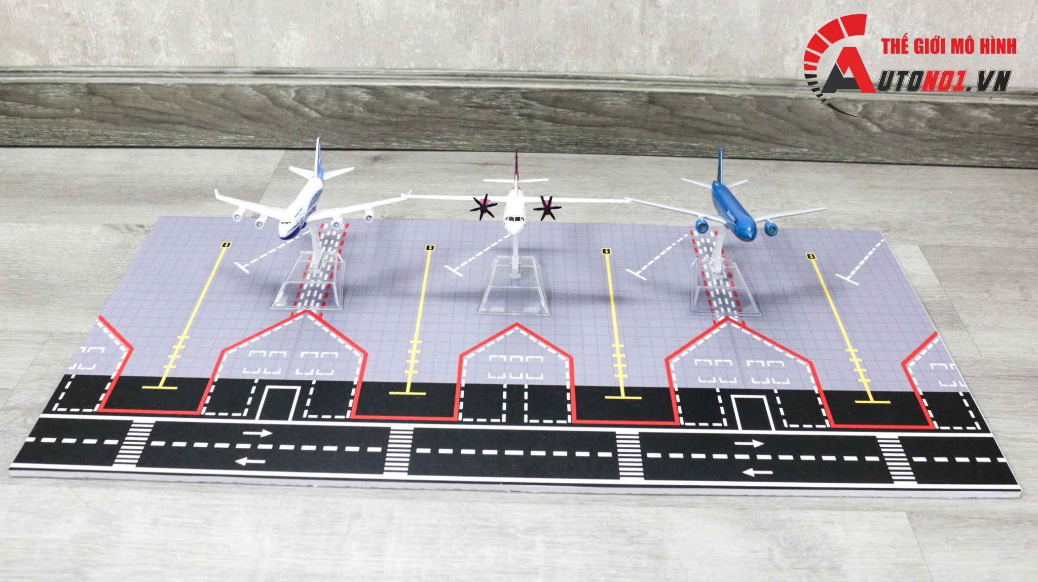 Diorama airport mô hình đường băng bãi đáp cho máy bay 16cm DR026