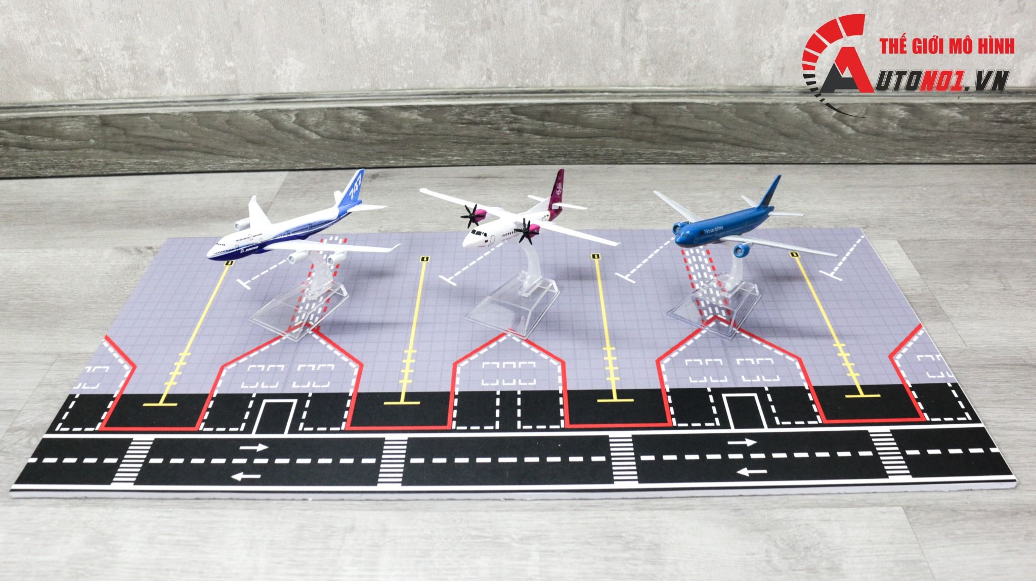 Diorama airport mô hình đường băng bãi đáp cho máy bay 16cm DR026