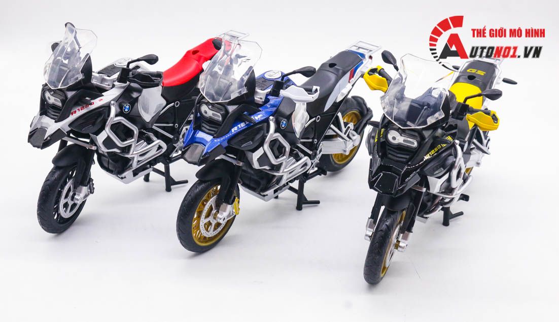 Mô hình xe BMW R1250 GS có đế tỉ lệ 1:12 CCA 31707 MT072