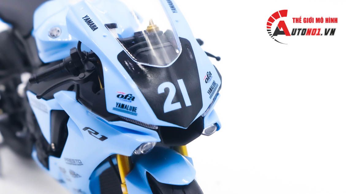 Mô hình xe cao cấp Yamaha Yzf-R1m Shiseido Tech 21 1:12 Tamiya D123I