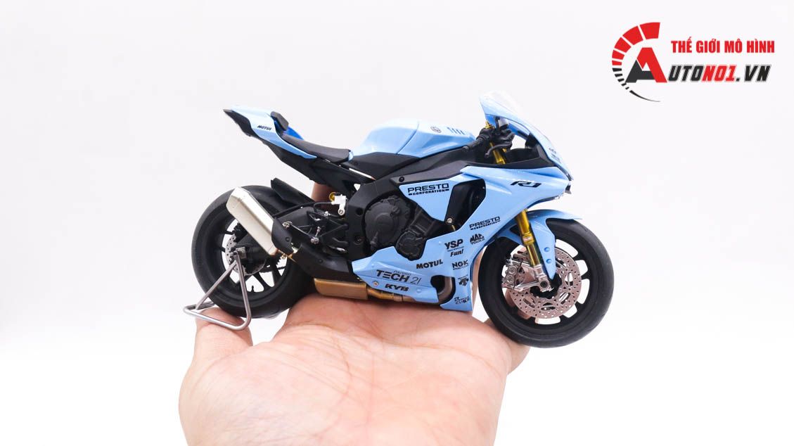  Mô hình xe cao cấp Yamaha Yzf-R1m Shiseido Tech 21 1:12 Tamiya D123I 