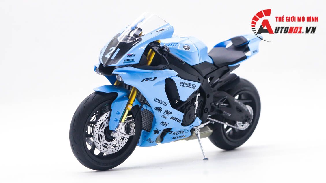  Mô hình xe cao cấp Yamaha Yzf-R1m Shiseido Tech 21 1:12 Tamiya D123I 