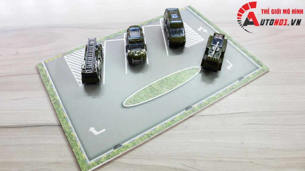 DIORAMA MẶT ĐƯỜNG - PARKING KÍCH THƯỚC 20X30 CM CHO Ô TÔ TỈ LỆ 1:64 AUTONO1 DR011A