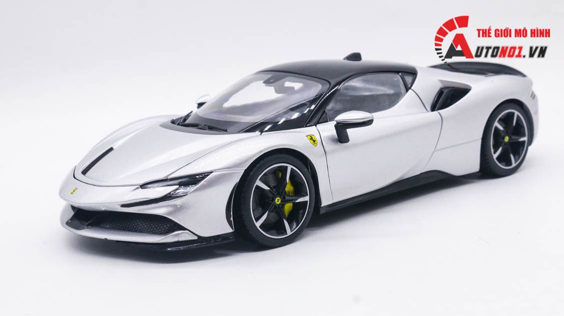 Mô hình xe Ferrari Sf90 Stradale Assetto Fiorano 1:18 Bburago 8129