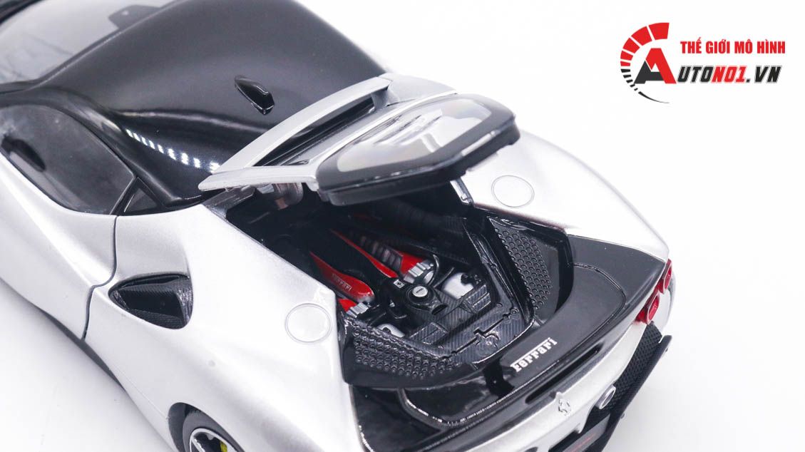 Mô hình xe Ferrari Sf90 Stradale Assetto Fiorano 1:18 Bburago 8129