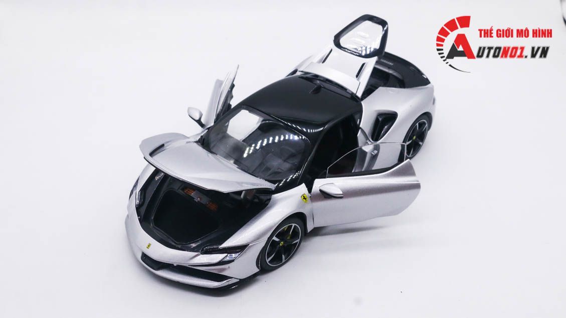 Mô hình xe Ferrari Sf90 Stradale Assetto Fiorano 1:18 Bburago 8129