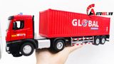  Mô hình xe container tỉ lệ 1:24 đầu kim loại - thùng xe nhựa Metal DieCast OT195 