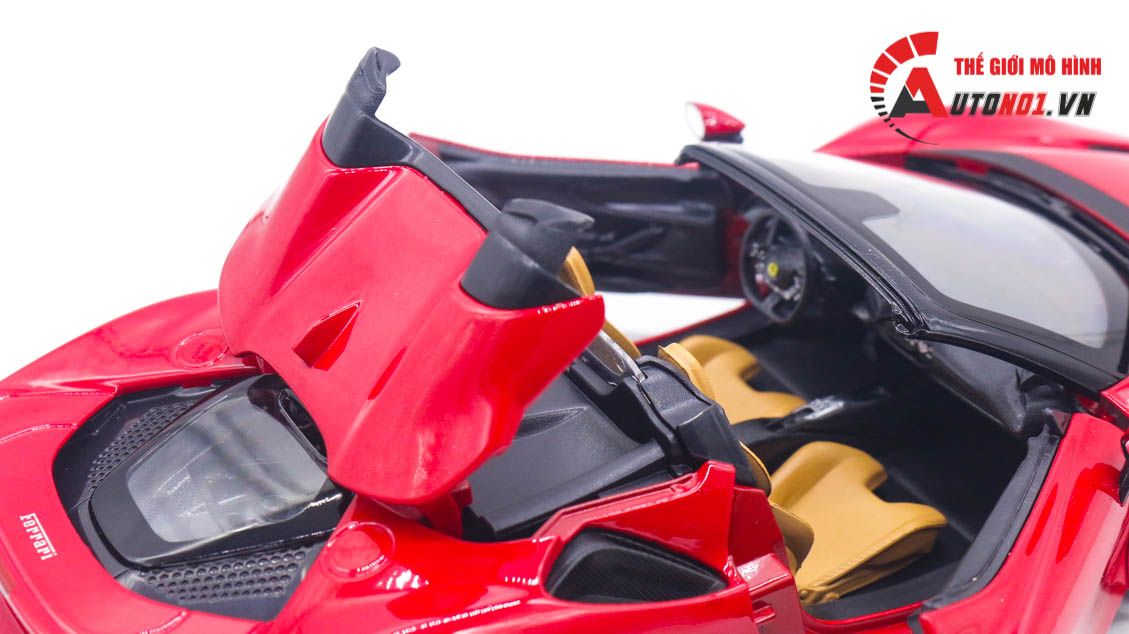  Mô hình xe Ferrari SF90 Spider open top tỉ lệ 1:18 Bburago 8118 