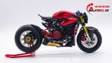  Mô hình xe cao cấp Ducati 1199 Panigale Cafe Racer Grey Red cao cấp nồi khô ghi đông mâm căm dĩa kim loại 1:12 Tamiya D201 