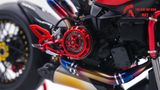  Mô hình xe cao cấp Ducati 1199 Panigale Cafe Racer Grey Red cao cấp nồi khô ghi đông mâm căm dĩa kim loại 1:12 Tamiya D201 