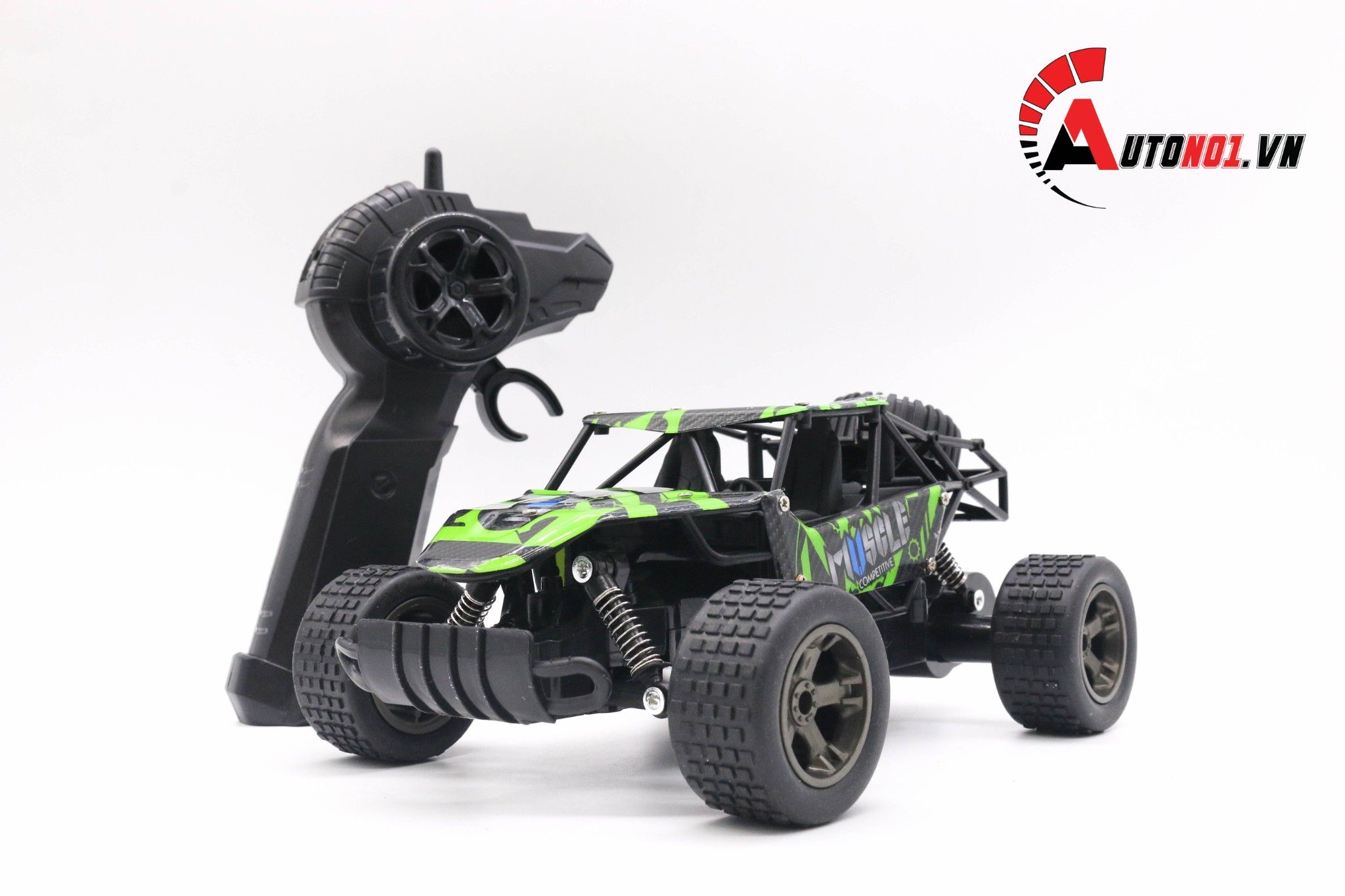  MÔ HÌNH XE ĐIỀU KHIỂN Ô TÔ OFF ROAD MUSCLE GREEN 1:18 HÃNG DEER MAN 6122 