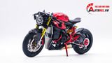  Mô hình xe cao cấp Ducati 1199 Panigale Cafe Racer Grey Red cao cấp nồi khô ghi đông mâm căm dĩa kim loại 1:12 Tamiya D201 