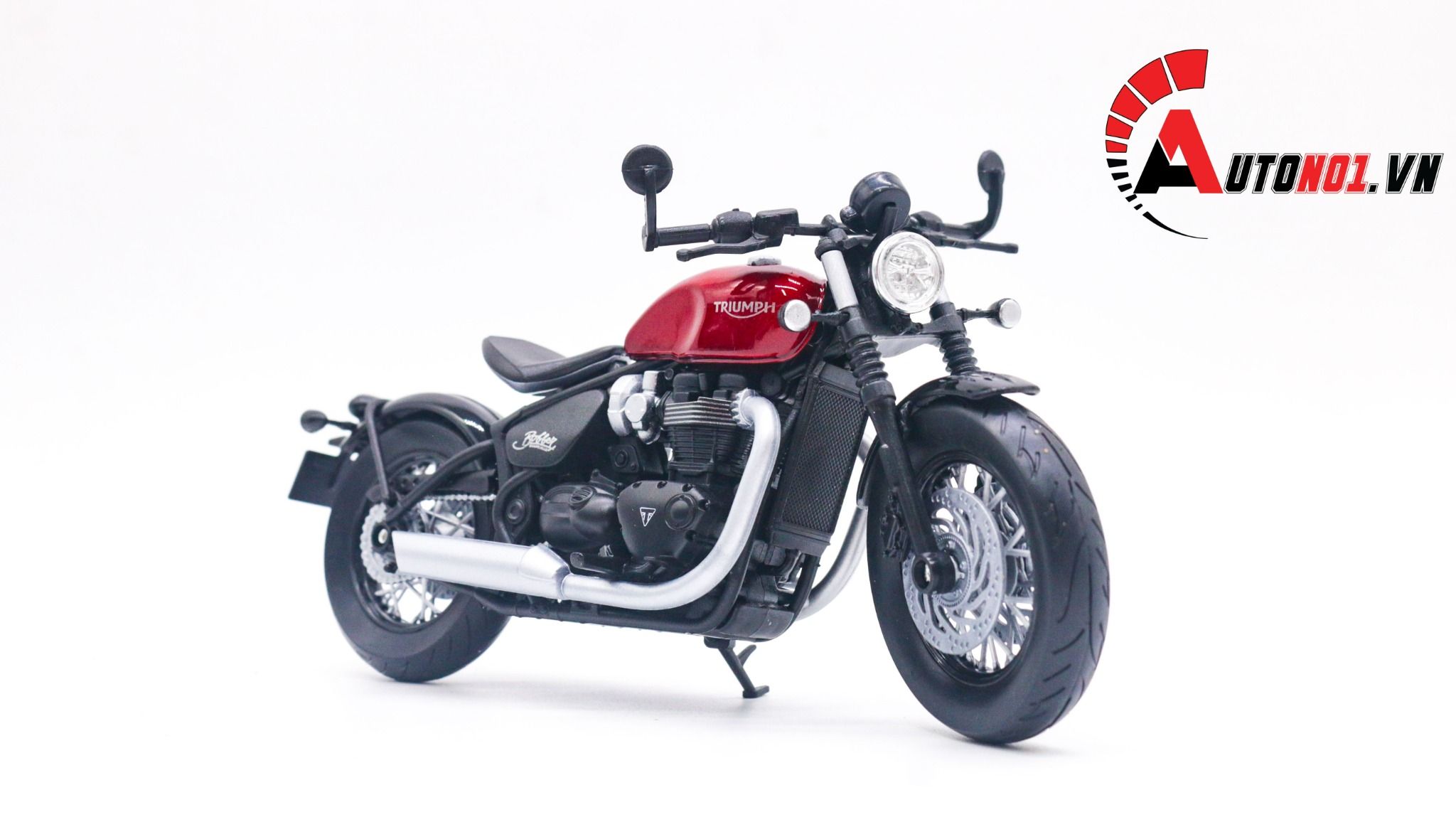  Mô hình xe Triumph Bonneville Bobber 1:12 Welly MT025 