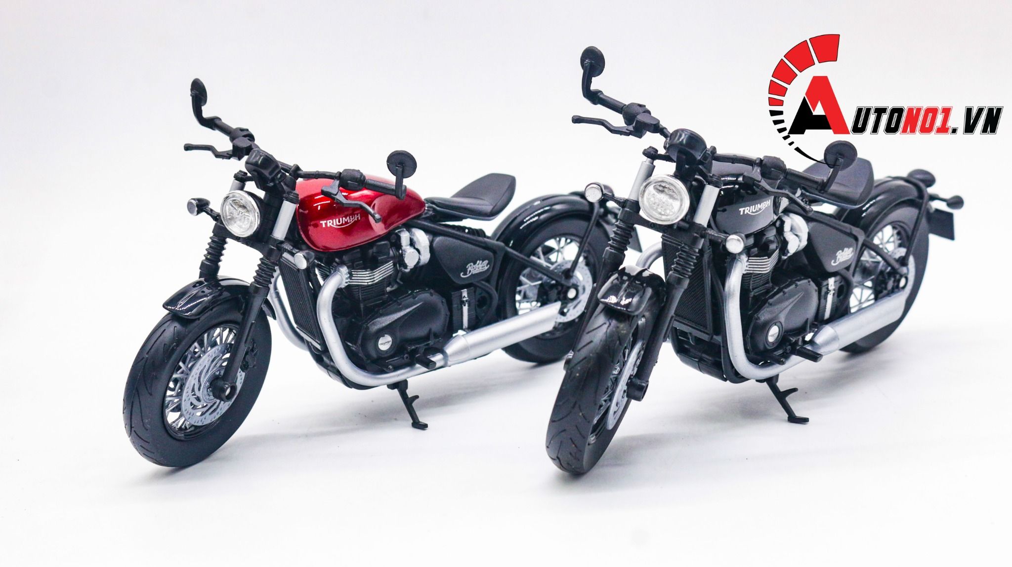  Mô hình xe Triumph Bonneville Bobber 1:12 Welly MT025 