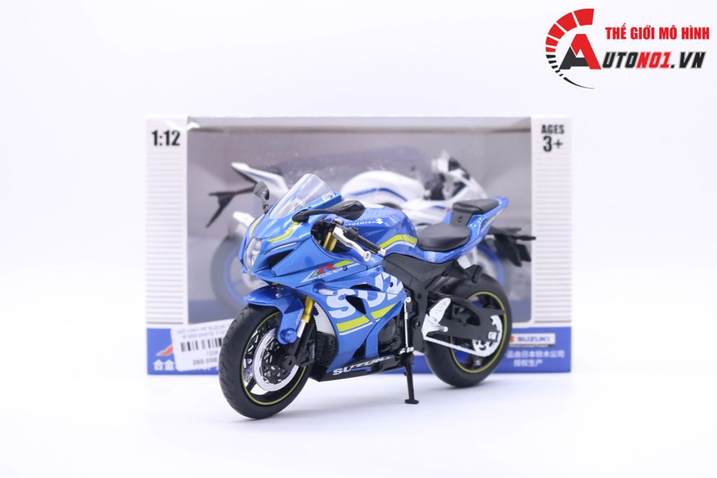 MÔ HÌNH XE SUZUKI GSX-R1000 BLUE 1:12 MSZ 7207