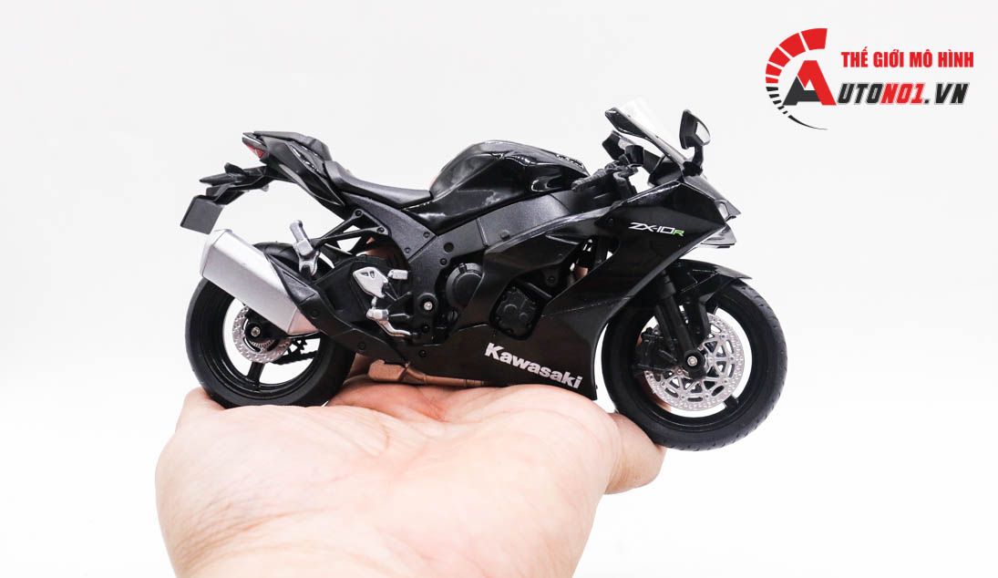  Mô hình xe Kawasaki Ninja ZX-10R 1:12 Welly MT082 