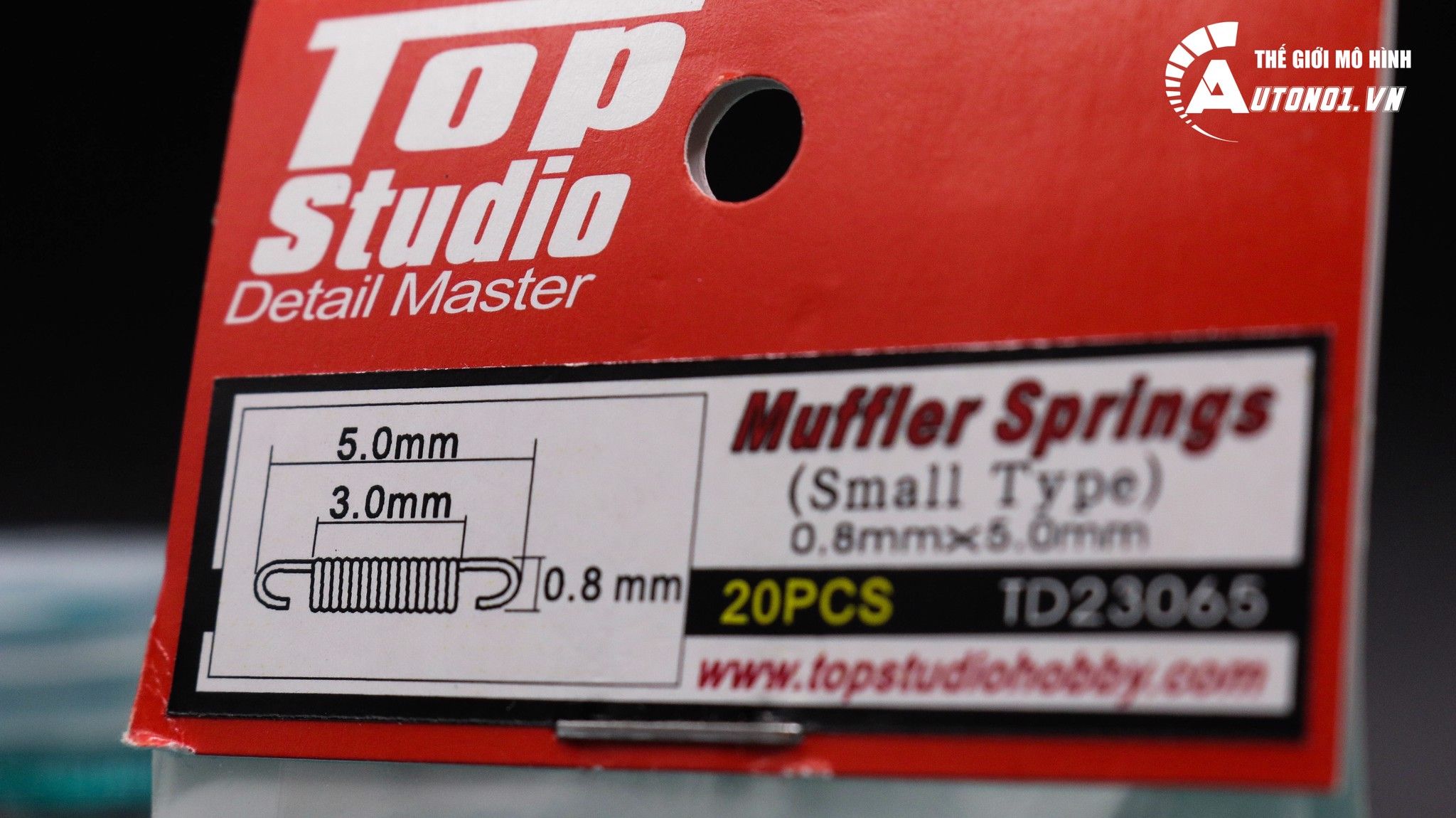  Phụ kiện lò xo pô kim loại cỡ nhỏ 5mm x 0.8mm 1:12 Top Studio 7287 
