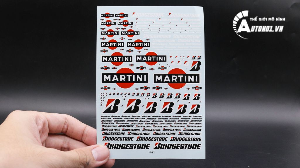 DECAL NƯỚC BRIDGESTONE MARTINI NHIỀU TỈ LỆ 1:12 1:24 1:18 4613