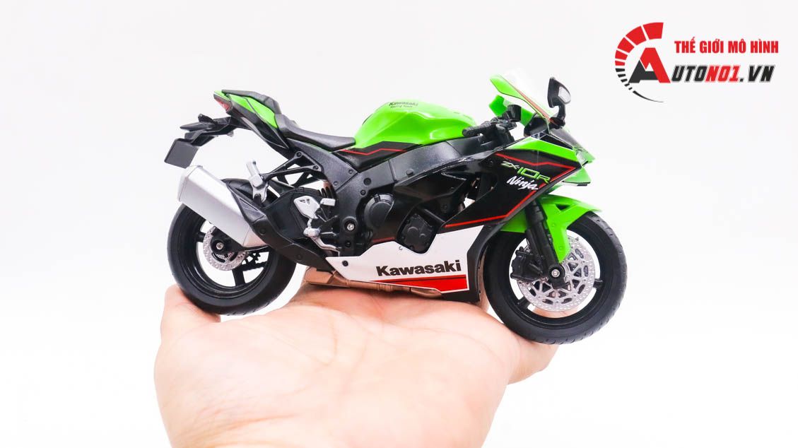 Mô hình xe Kawasaki Ninja ZX-10R 1:12 Welly MT082