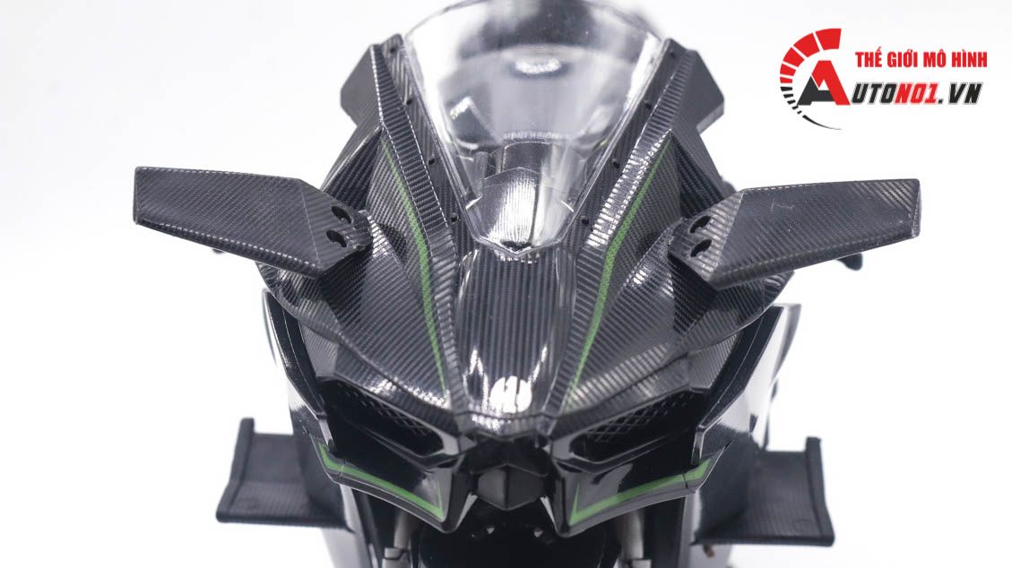  Mô hình xe Kawasaki Ninja H2 H2R tỉ lệ 1:9 Huayi Alloy 8134 