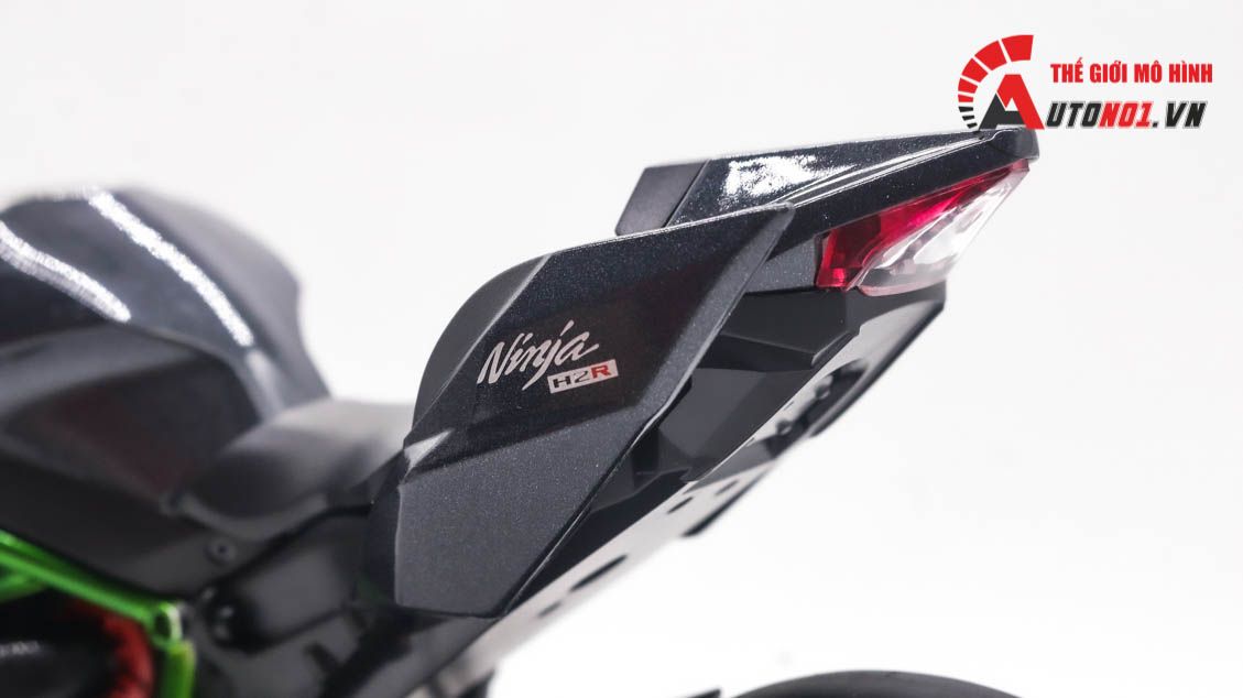 Mô hình xe Kawasaki Ninja H2 H2R tỉ lệ 1:9 Huayi Alloy 8134