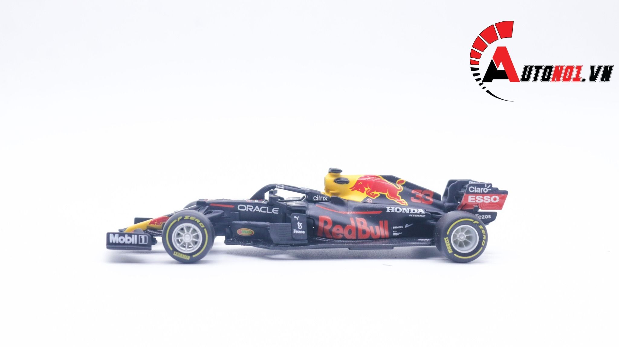 Mô hình xe đua F1 Red Bull Racing Honda RB16 #33 Max Verstappe 2021 tỉ lệ 1:43 Bburago OT208