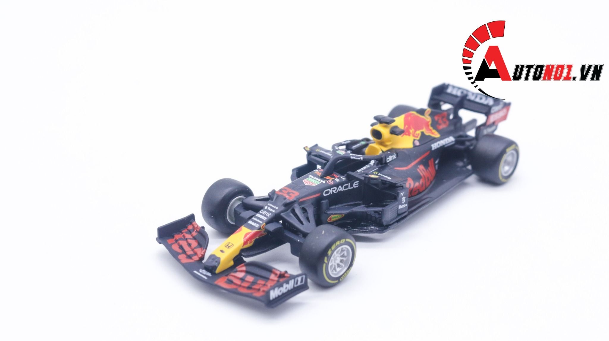 Mô hình xe đua F1 Red Bull Racing Honda RB16 #33 Max Verstappe 2021 tỉ lệ 1:43 Bburago OT208