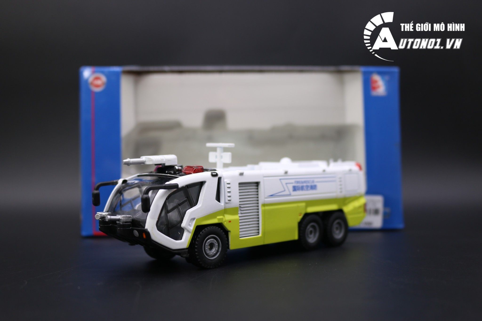 MÔ HÌNH XE CỨU HỎA CÓ ĐÈN, ÂM THANH 1:50 KAIDIWEI 1387