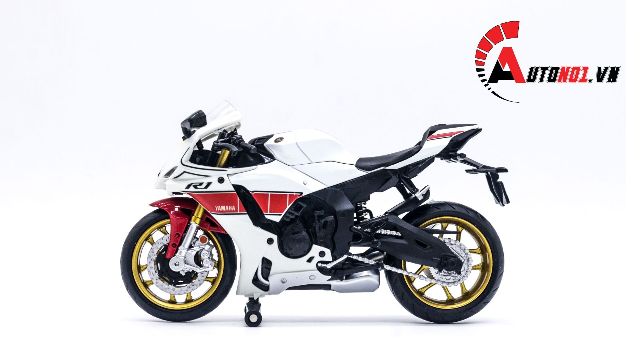  Mô hình xe Yamaha Yzf R1 tỉ lệ 1:12 Alloy Model MT034 