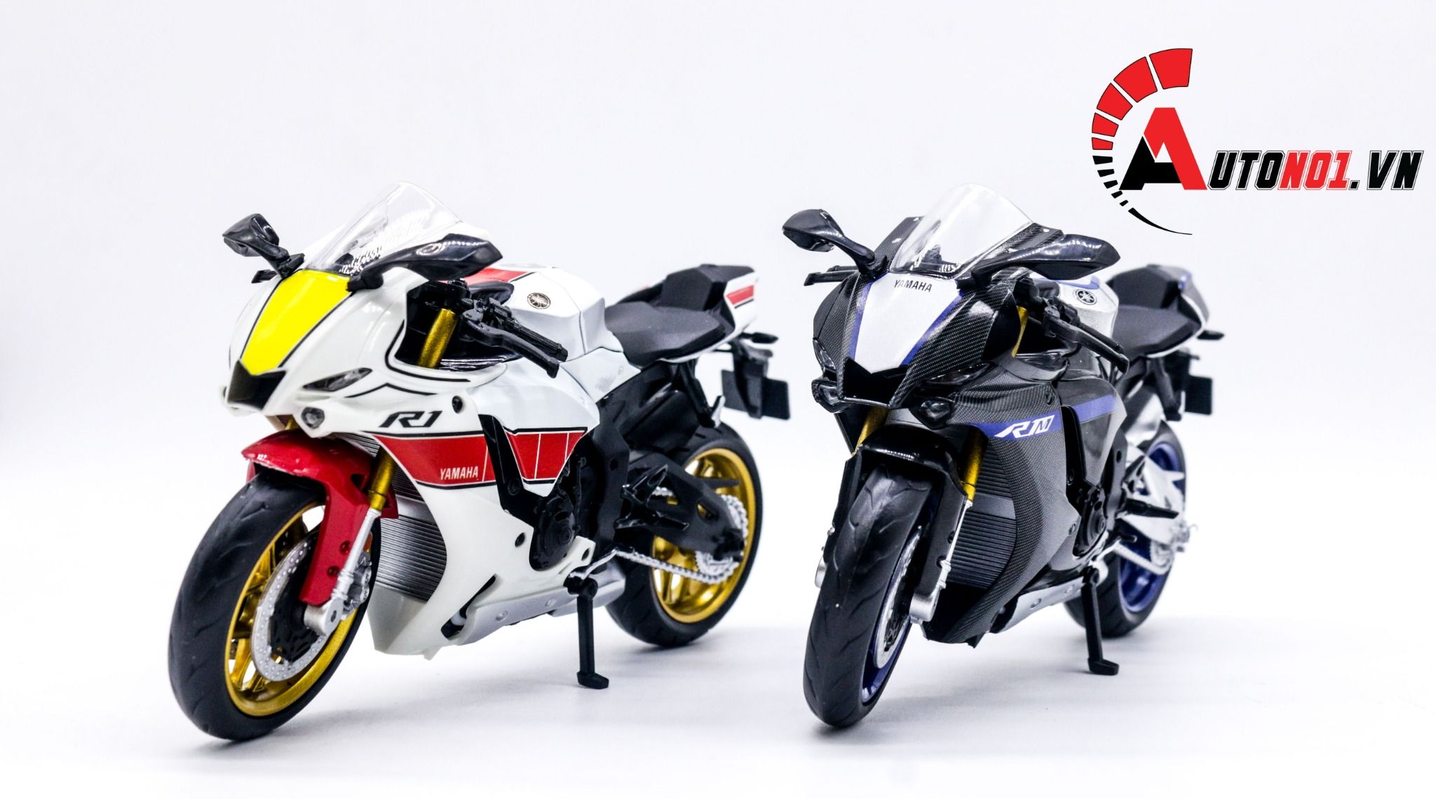  Mô hình xe Yamaha Yzf R1 tỉ lệ 1:12 Alloy Model MT034 