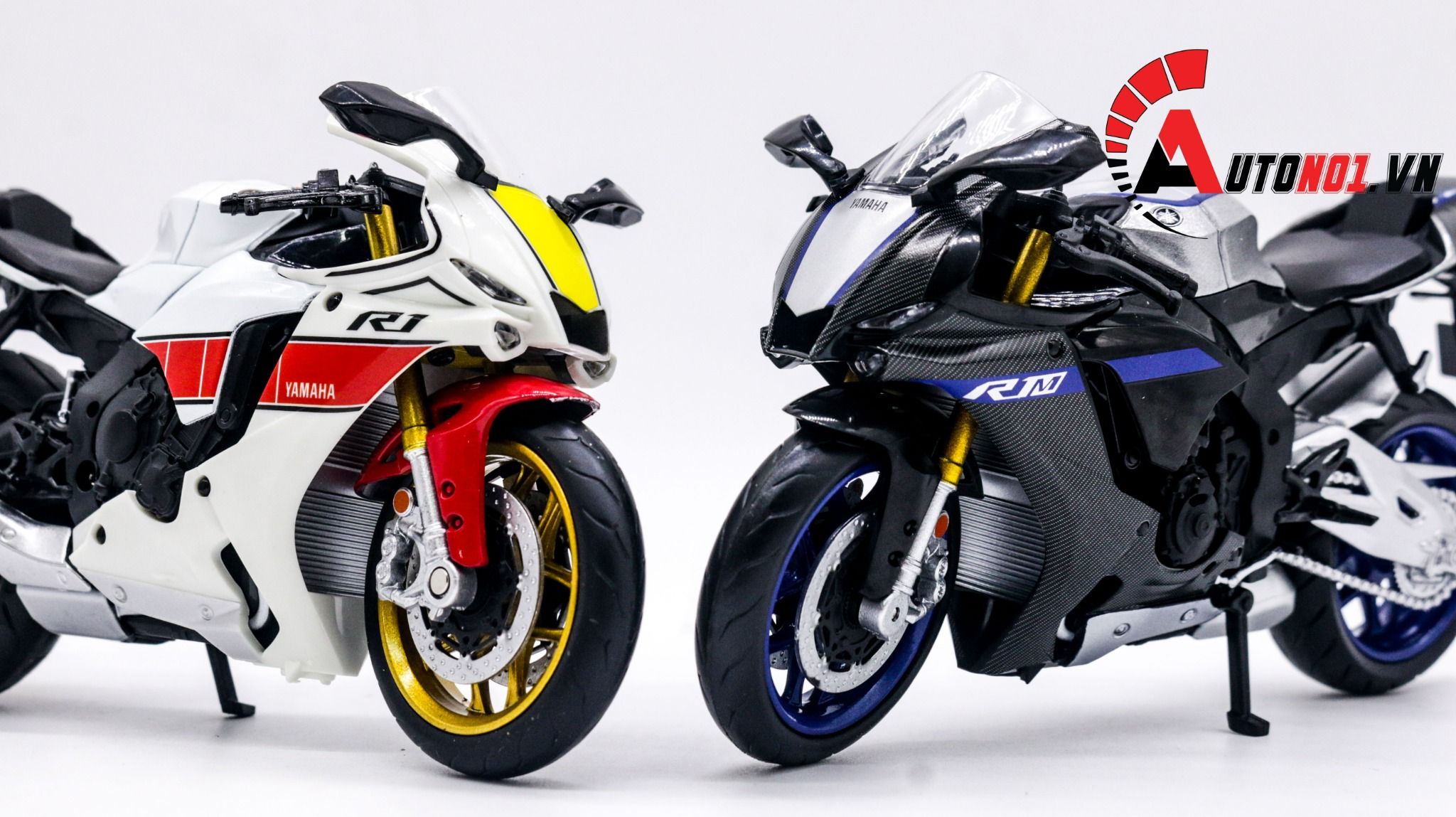  Mô hình xe Yamaha Yzf R1 tỉ lệ 1:12 Alloy Model MT034 