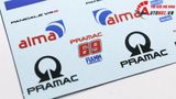  Decal nước độ Ducati Panigale V4S - Pramac Alma tỉ lệ 1:12 Autono1 DC603d 