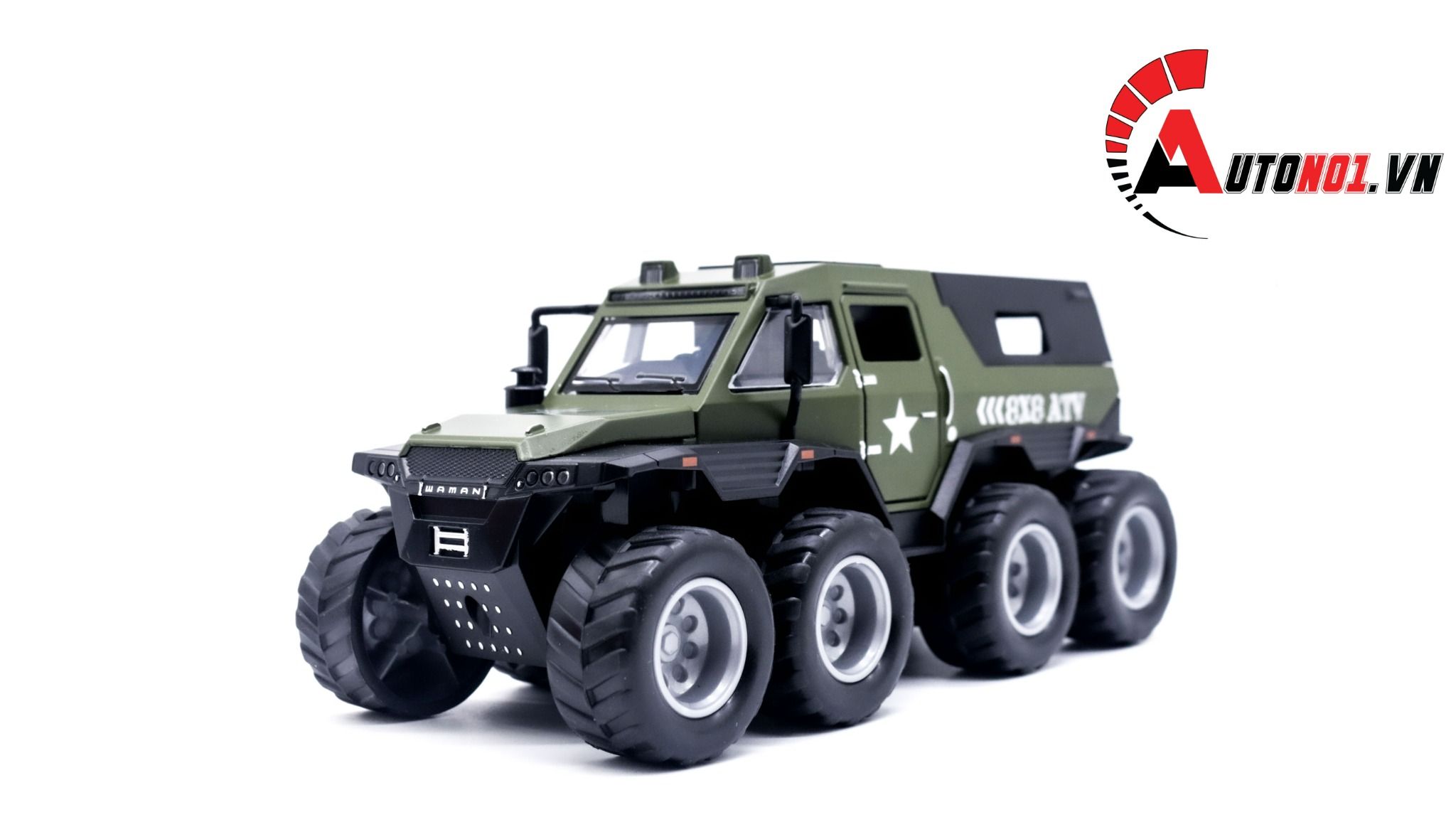 Mô hình xe địa hình lội nước Shaman 8x8 1:32 Miniauto OT211