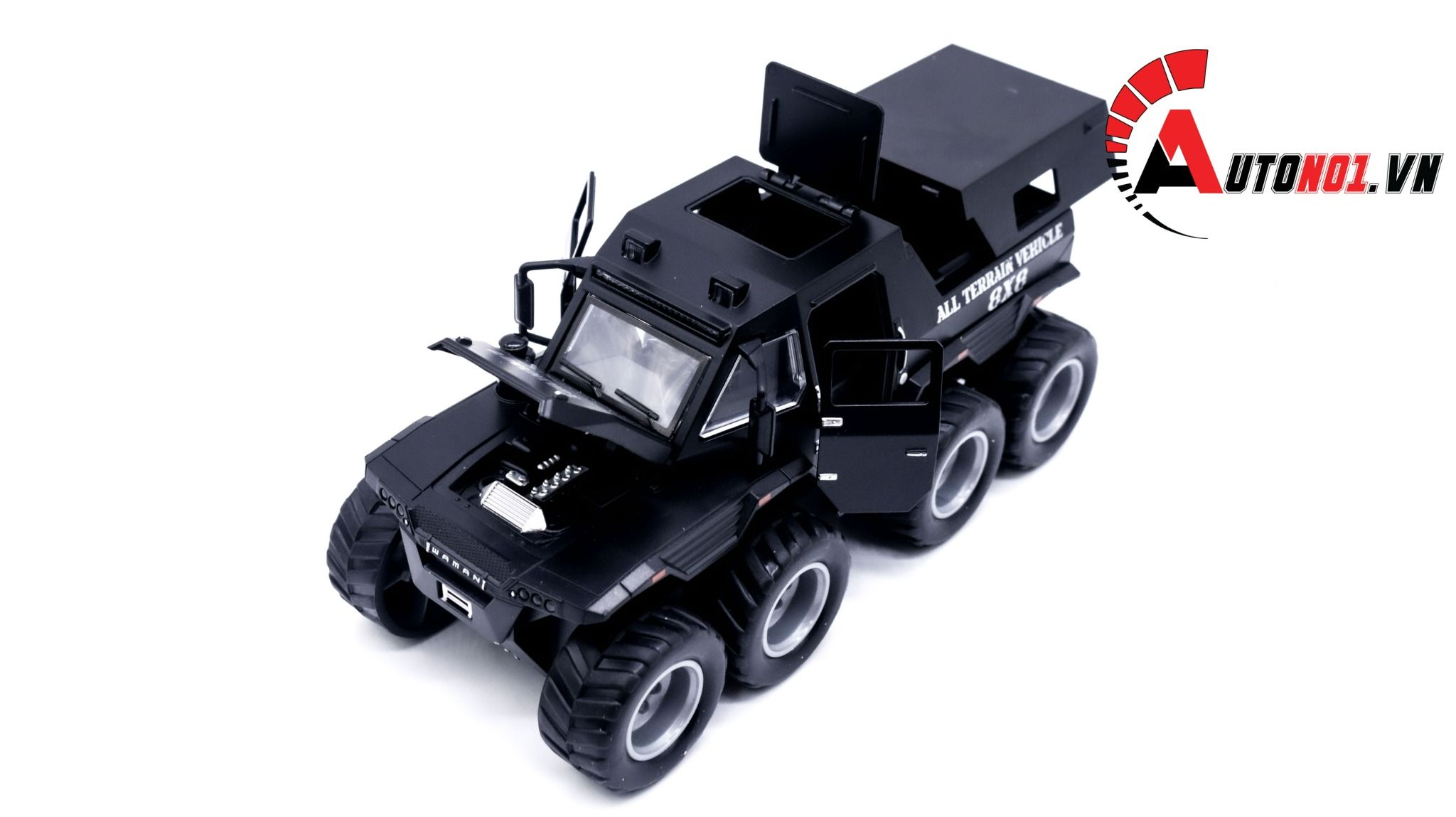 Mô hình xe địa hình lội nước Shaman 8x8 1:32 Miniauto OT211