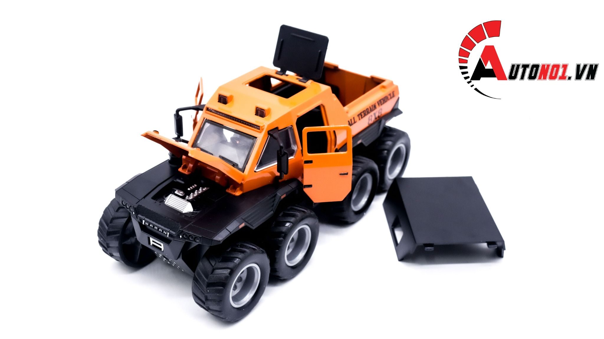 Mô hình xe địa hình lội nước Shaman 8x8 1:32 Miniauto OT211