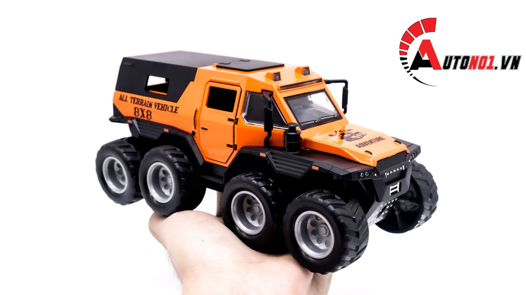Mô hình xe địa hình lội nước Shaman 8x8 1:32 Miniauto OT211