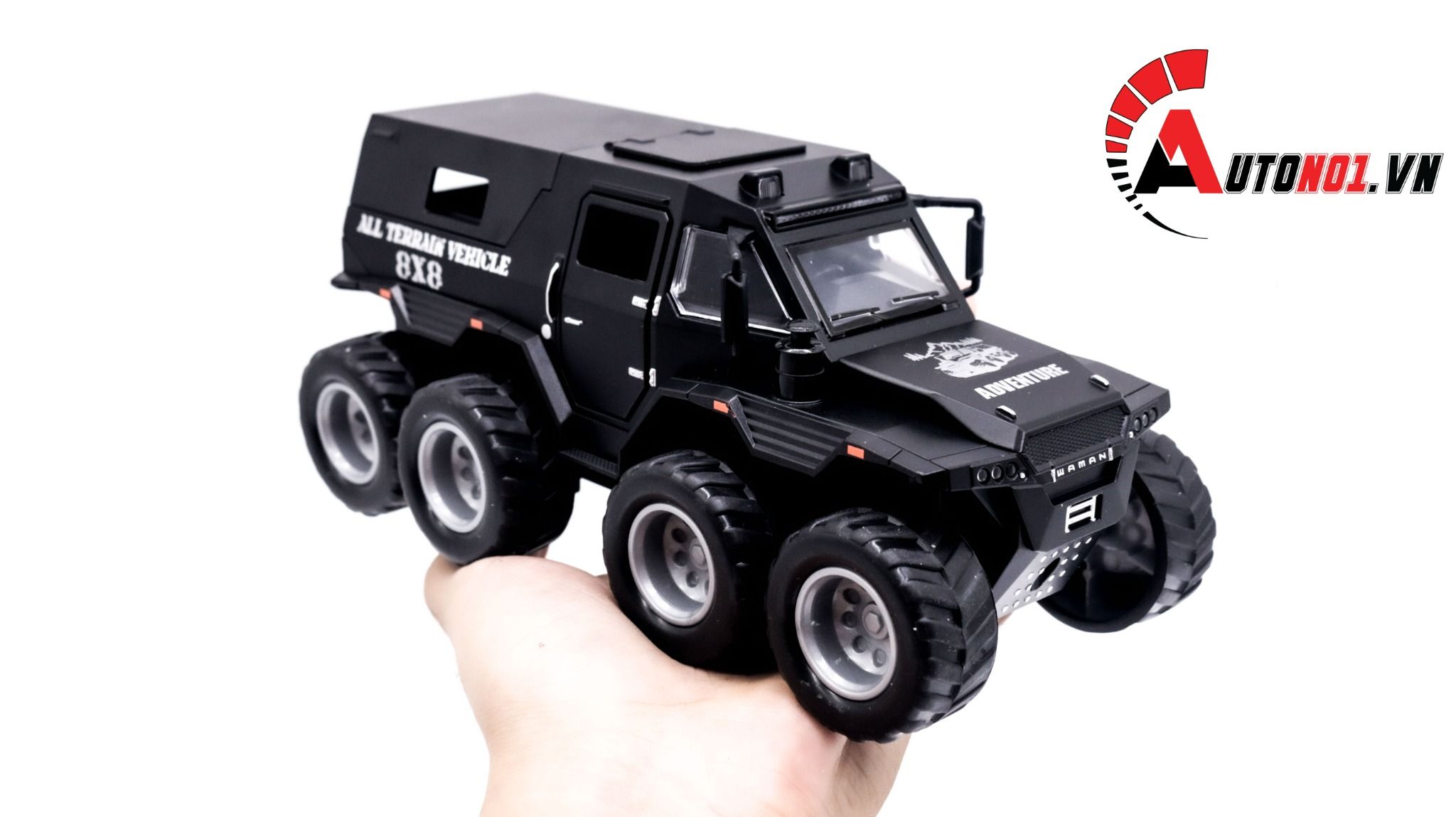 Mô hình xe địa hình lội nước Shaman 8x8 1:32 Miniauto OT211
