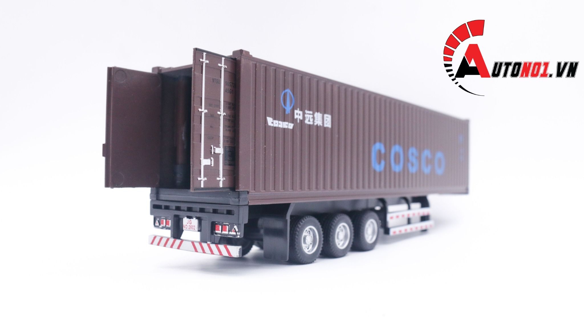 Mô hình xe đầu kéo container Mecedes Ben Actros có đầu kim loại 31x6x8cm tỉ lệ 1:36 8230