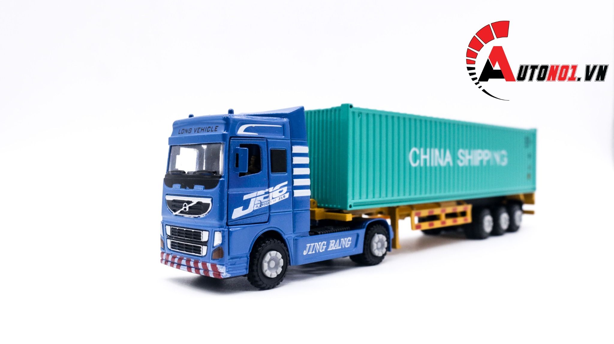  Xe mô hình ô tô container chở hàng full kim loại tỉ lệ 1:60 jingbang OT236 