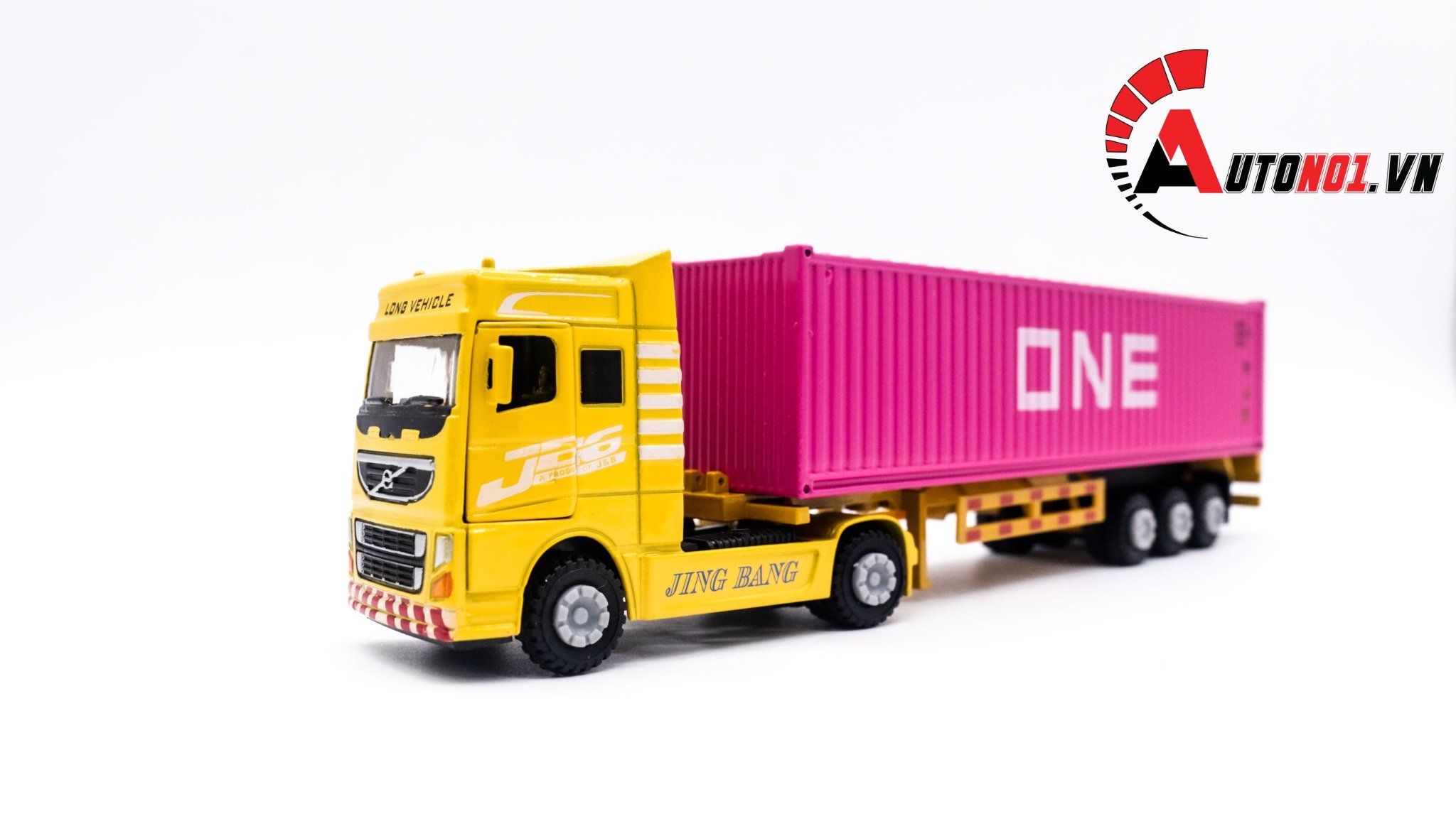  Xe mô hình ô tô container chở hàng full kim loại tỉ lệ 1:60 jingbang OT236 