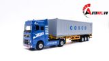  Xe mô hình ô tô container chở hàng full kim loại tỉ lệ 1:60 jingbang OT236 