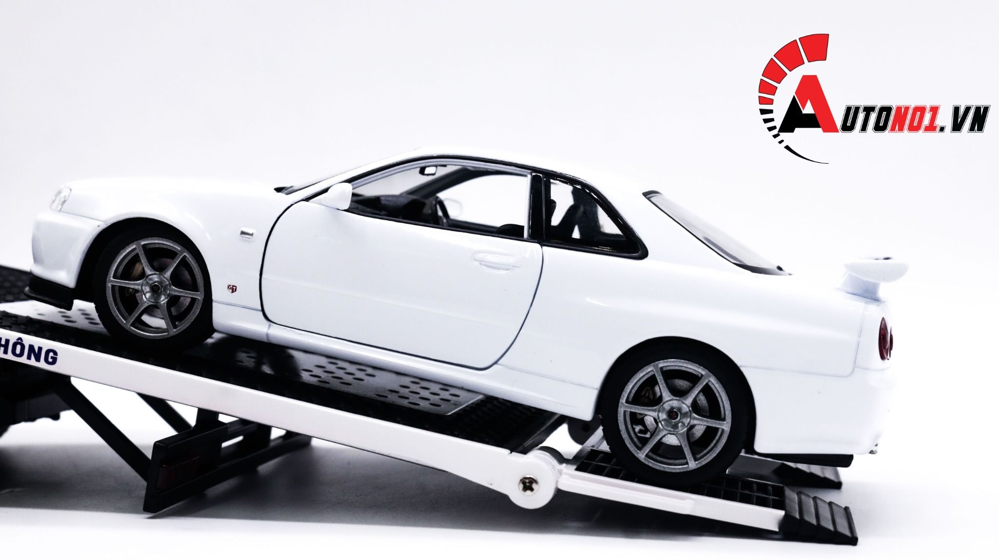 Mô hình xe ô tô độ CSGT cứu hộ Mercedes benz Hytruck kích thước 46cm tỉ lệ 1:24 Hengteng model Autono1 OT235