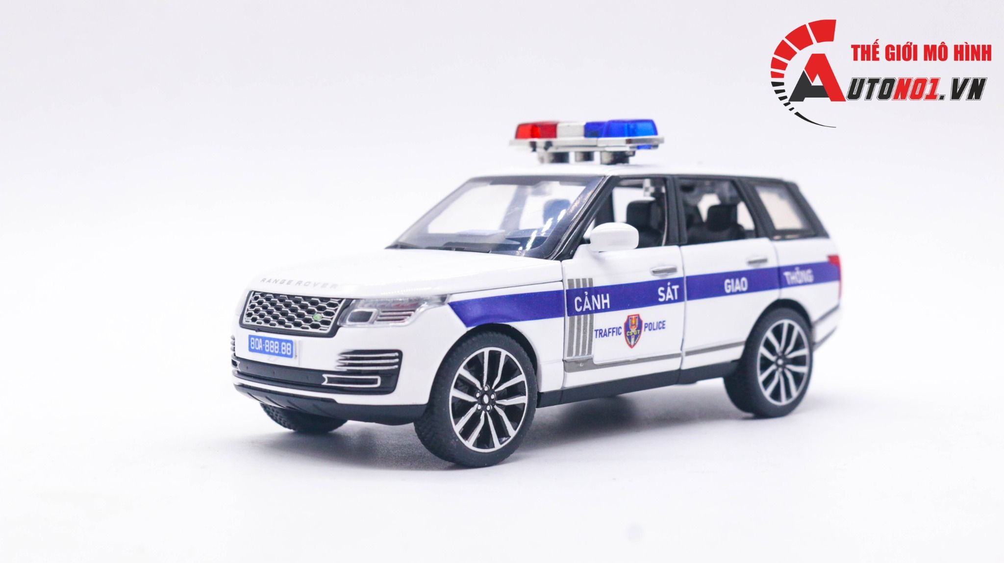 Mô hình xe ô tô độ CSGT Land Rover Range Rover tỉ lệ 1:32 Alloy model Autono1 OT246