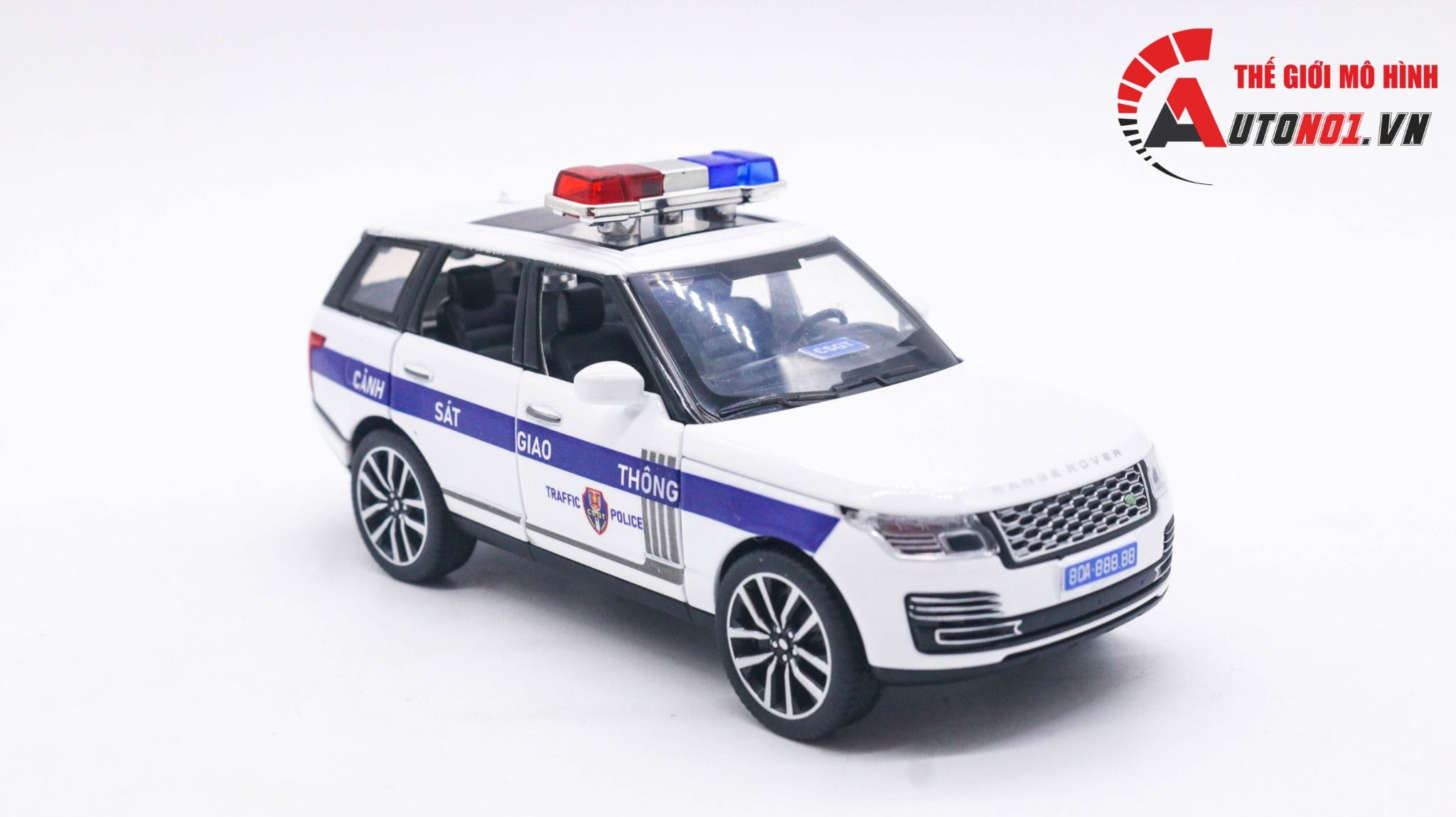 Mô hình xe ô tô độ CSGT Land Rover Range Rover tỉ lệ 1:32 Alloy model Autono1 OT246