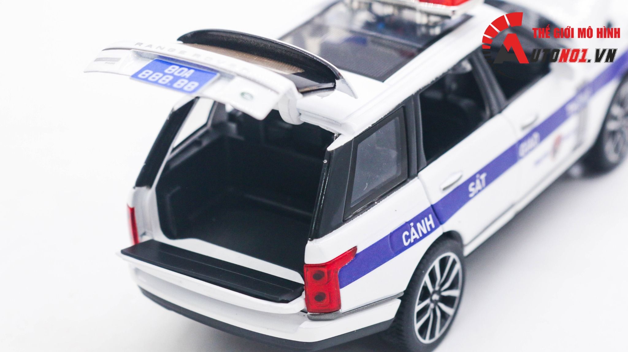  Mô hình xe ô tô độ CSGT Land Rover Range Rover tỉ lệ 1:32 Alloy model Autono1 OT246 